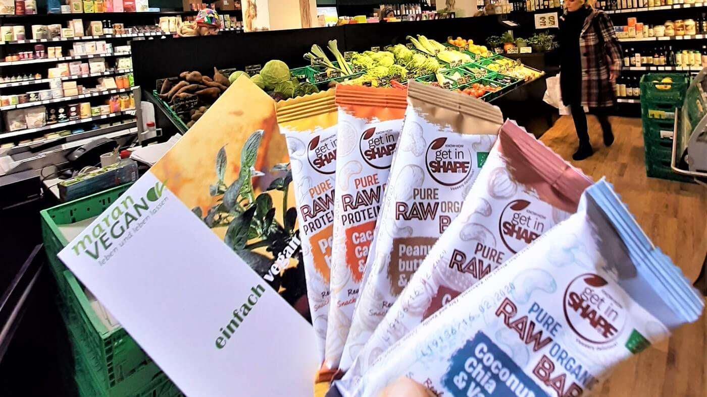 Finden Sie Bio-Vegan-Riegel GET IN SHAPE im MaranVEGAN Vegan Supermarket in Wien-www.getrawbar.eu